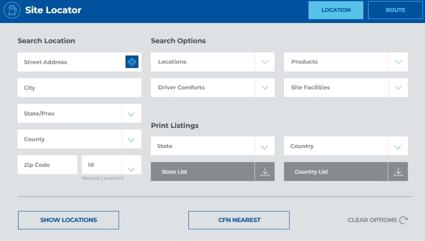 CFN Gas Station Locator
