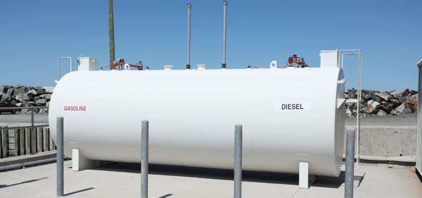 On-site bulk fuel tank