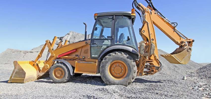 types of construction vehicles backhoe loader