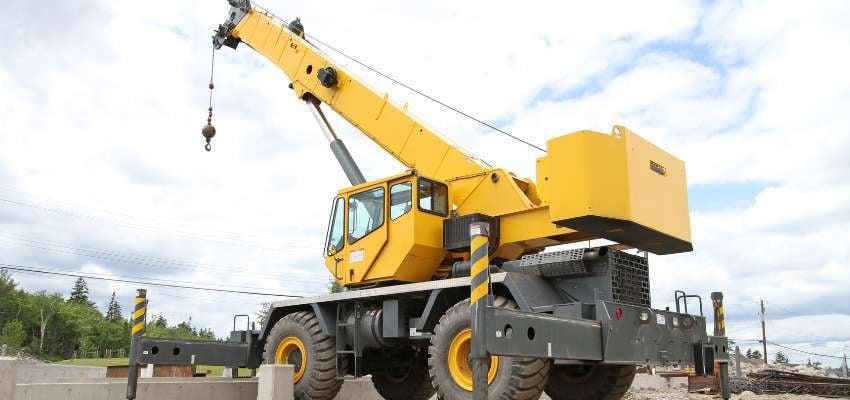 types of construction vehicles crane