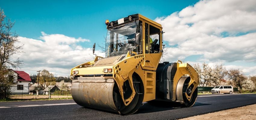 types of construction vehicles roller