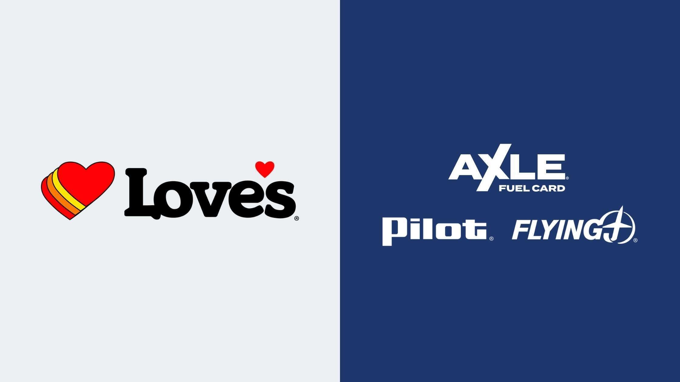 Love's Fuel Card vs. Pilot Flying J's Axle Fuel card: Compare Discounts, Fees, Acceptance, and More